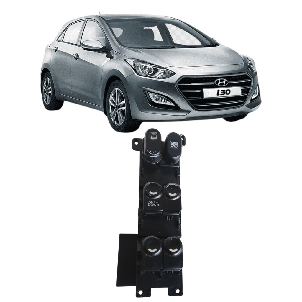 Botão Vidro Elétrico Dianteiro Esquerdo Hyundai I30 09/12