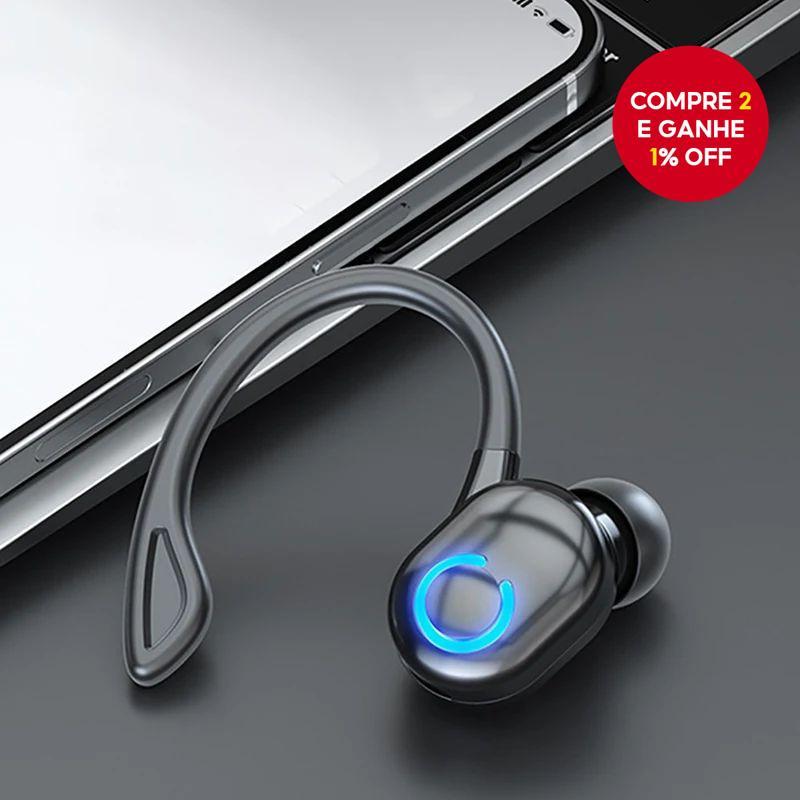 Fones de ouvido sem fio Bluetooth W6 para esportes, fones de ouvido para corrida, fones de ouvido de ouvido único,