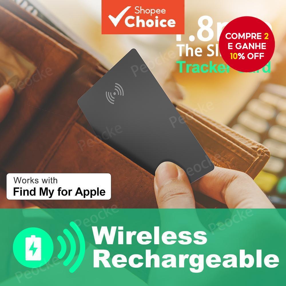 Cartão De Rastreamento De Carteira , Etiqueta Inteligente Do Localizador Para Dispositivo iPhone ios Encontre Meu De Cha em Oferta na Shopee