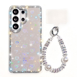 Capa Transparente Com Glitter Para Samsung S24 S25 FE S26 S25 Plus S23 Ultra A16 A26 A36 A56 A17 A07 A15 A35 A55 5G Corr em Oferta na Shopee
