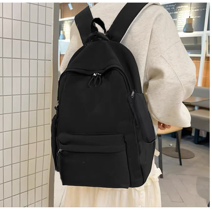 Mochila Masculina e Feminina Grande Escolar Estilo Minimalista, Faculdade Alta Capacidade Impermeável em Oferta na Shopee