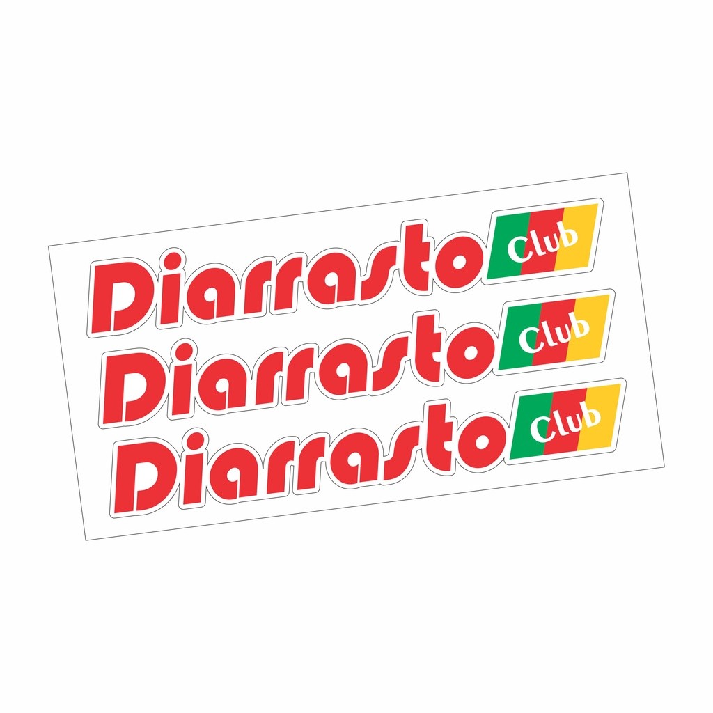 Cartela 3 Adesivos Diarrasto Club Tuning 22x3,5cm Low Car