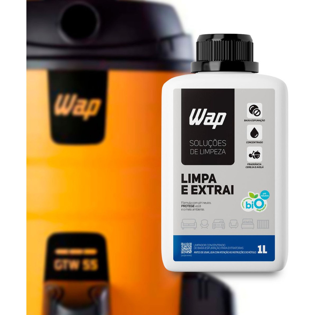 Detergente Concentrado Wap Limpa E Extrai 1l Para Extratoras