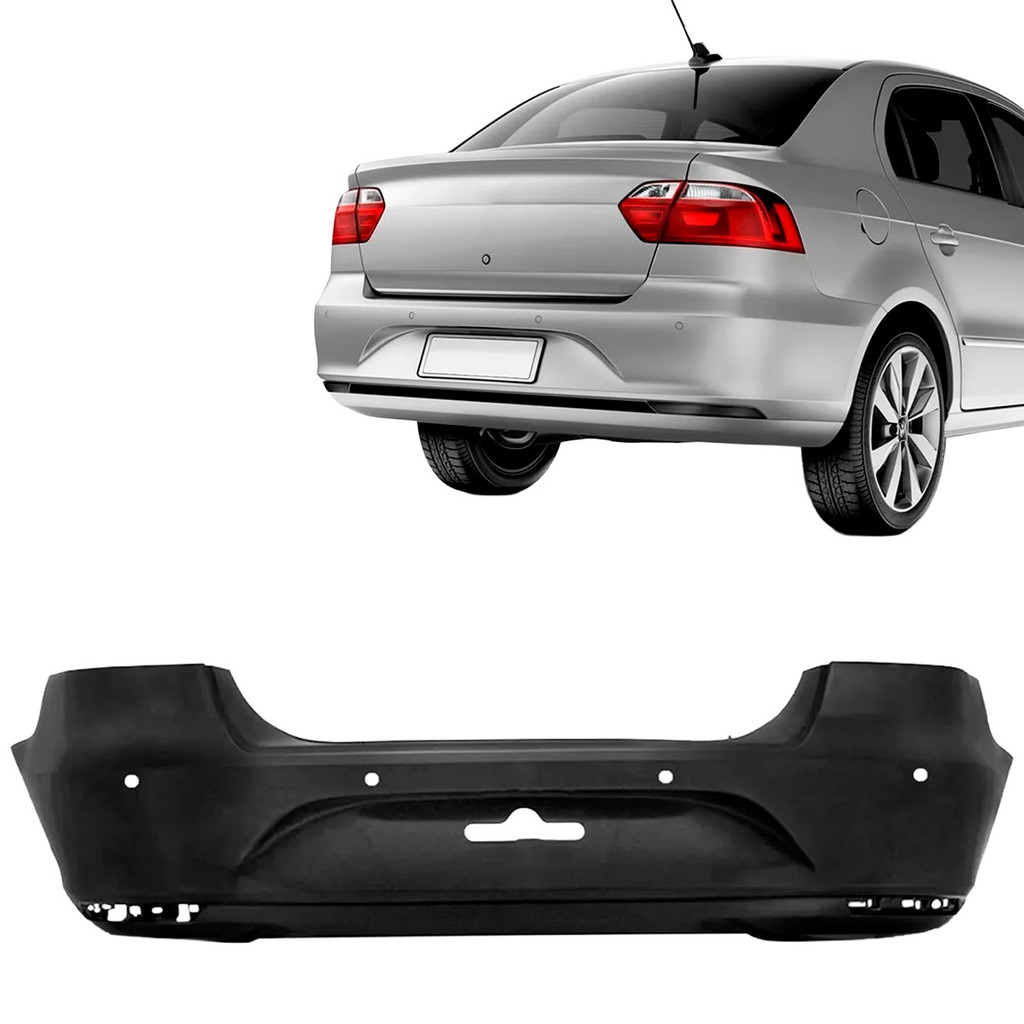 Parachoque Traseiro Voyage G6 G7 G8 13 14 15 16 17 18 2019 2020 2021 2022 Furo Refletor Furo Sensor