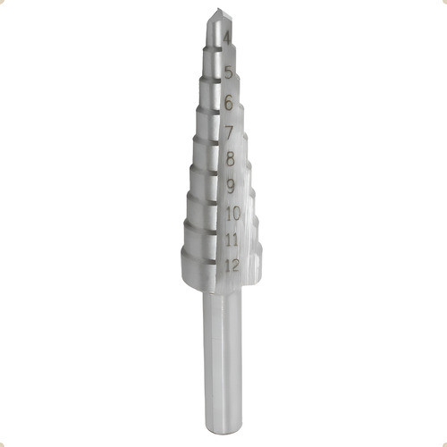 Broca de aço rápido escalonada 4mm a 12mm VONDER