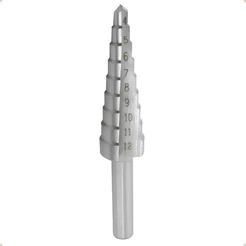 Broca Escalonada Aço Rápido 4mm a 12mm Haste 6mm Vonder