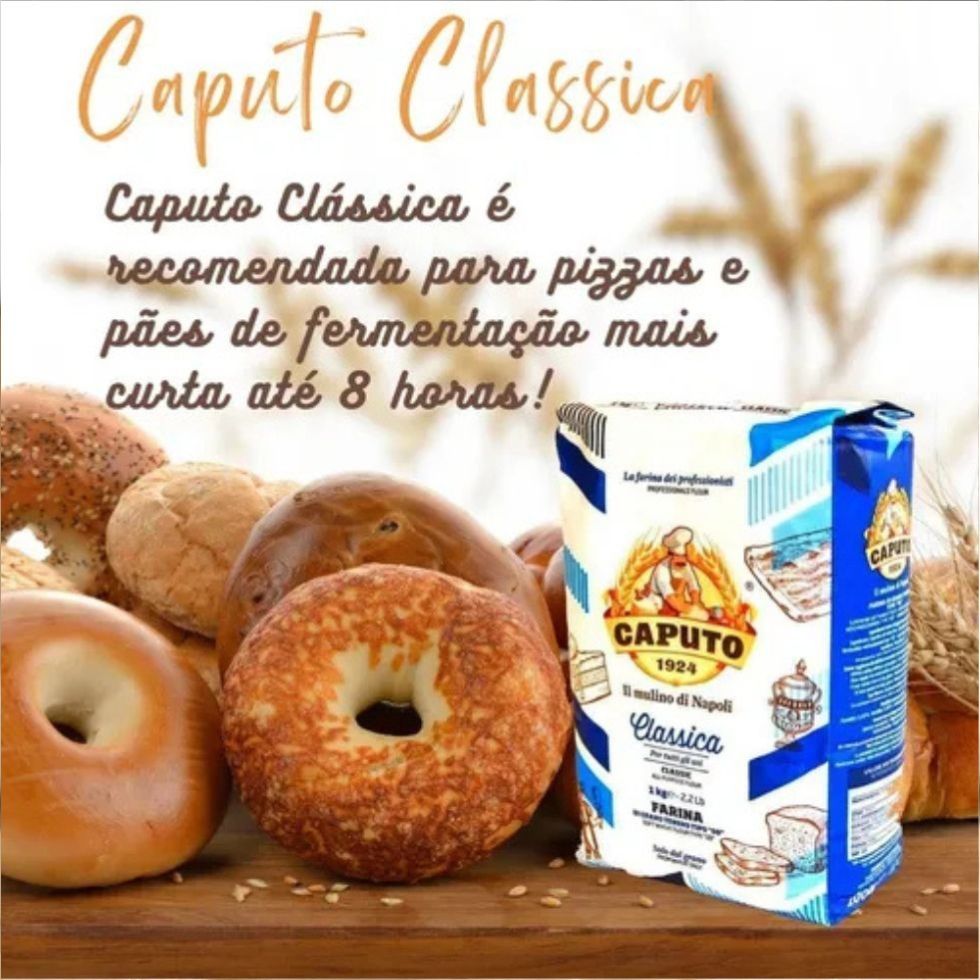 Farinha de Trigo Doppio Zero Clássica 00 Caputo 1kg — imagem 2 de 2