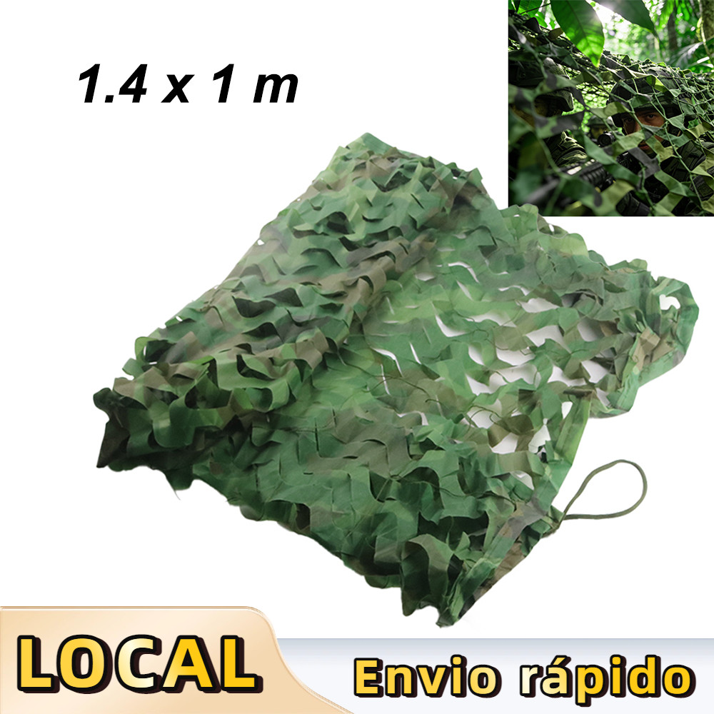 1,4 x 1 m Selva rede de camuflagem,capa de proteção de caça,para acampamento, caça militar,tiro,capas de carro