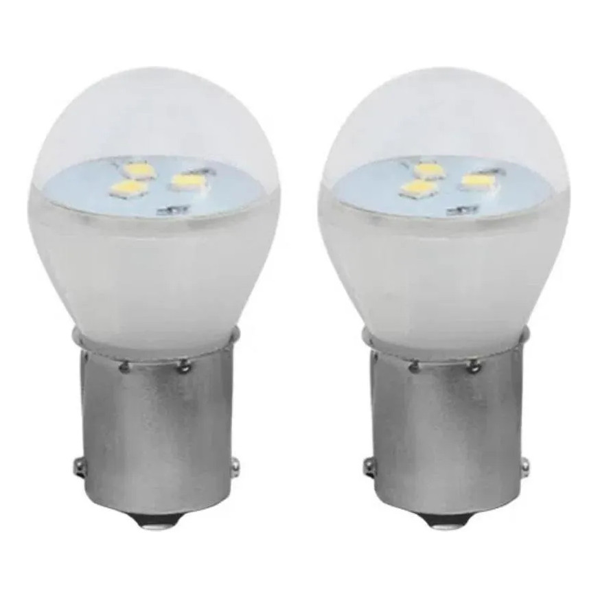 Par Lâmpadas Automotivo 12v Led Ba15s 21 1 Polo 1141 1 Polo