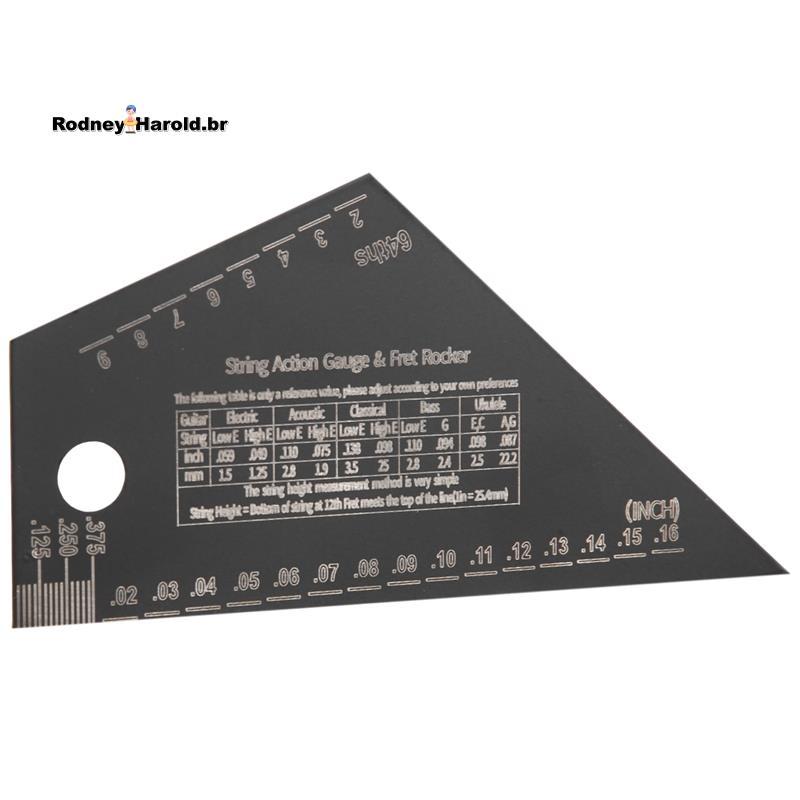 [Entrega Rápida R] 1 PC Régua De Medição De Escala De Pescoço De Aço Inoxidável Para Guitarra