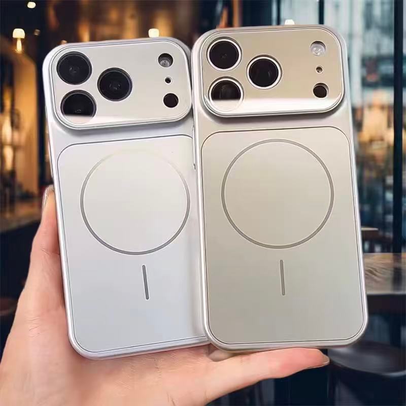 YOOMI-Capa Magnética Transforma em Luxo Fosco Anti-Choque Com MagSafe Compatível com iPhone 17 16 15 14 13 Pro Max