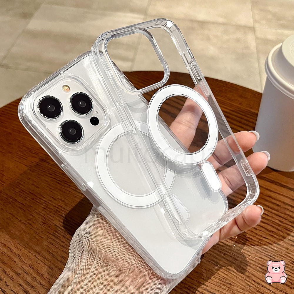 Capa Capinha Transparente Magsafe Magnética Para Samsung Galaxy A17 A16 A15 A07 A06 4G 5G Case Anti Impacto
