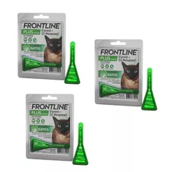 03 Antipulgas e Carrapatos Pipeta Frontline Plus Gatos Spot On