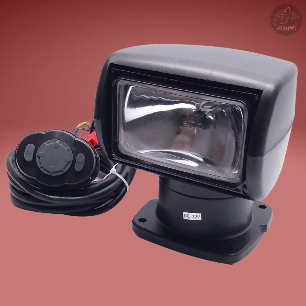 Farol De Busca Marinizado Controle Remoto 12v Barco Lancha Universal