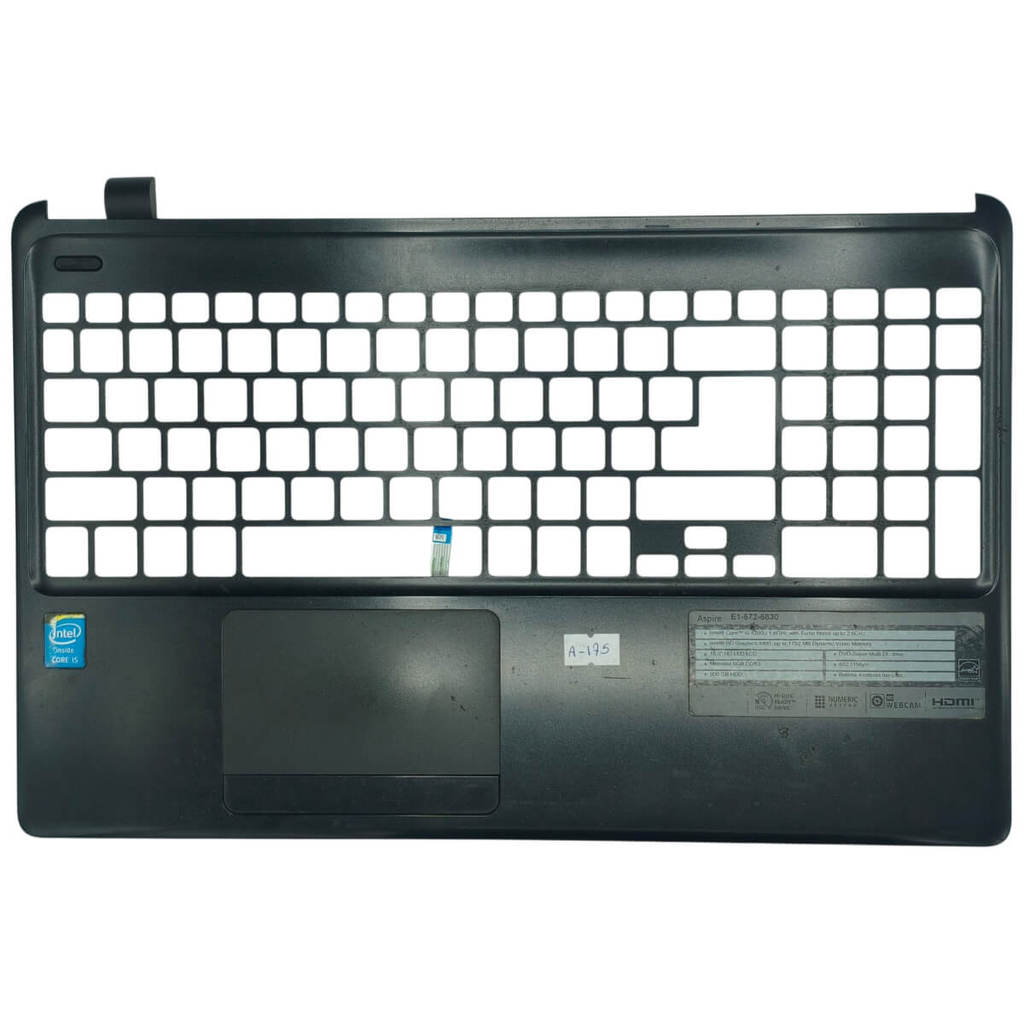 Carcaça Base Superior Touchpad Acer E1-510 E1-530 E1-532 E1-570 E1-572 AP0VR000700 FA0VR000800 Com Detalhe
