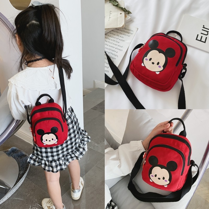 Venda direta da fábrica bolsa mensageiro de lona moda na moda meninos meninas bebê moeda bolsa All-Match crianças bolsa