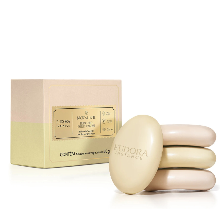 Sabonete Em Barra Vegetal Perfumado Instance Sortidos 80G (4 Unidades)