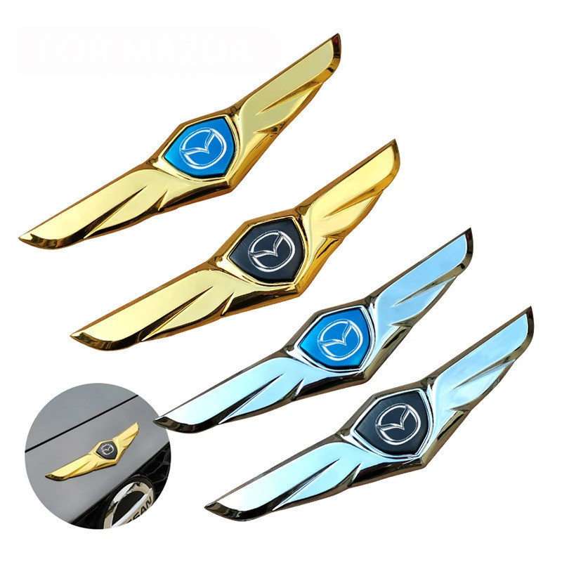 Emblema Adesivo de Liga para Capô Frontal e Traseiro de Carro para Mazda 2 3 5 6 323 626 rx8 rx7 mx3 mx5 cx9 cx7 cx5 Axe