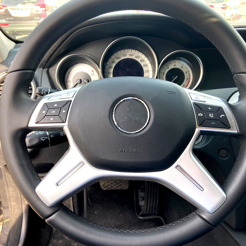 Adequado para Mercedes-benz benz ce GLK CLS M-Class W204 W212 estilo antigo volante decoração quadro modificação Interio