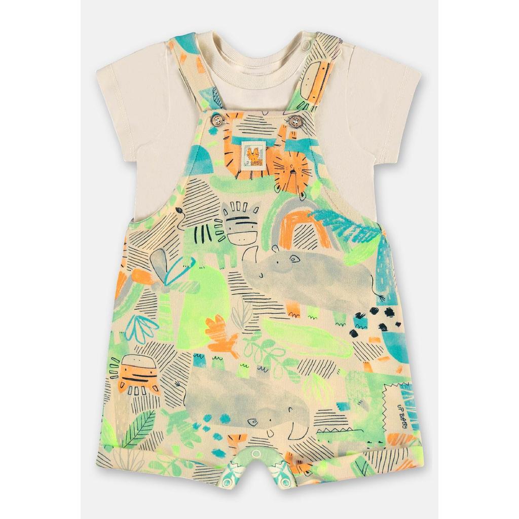 Conjunto Bebê com Jardineira e Body Up Baby