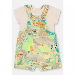 Conjunto Bebê com Jardineira e Body Up Baby
