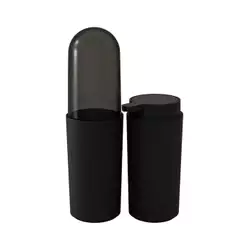 Conjunto para Banheiro Coza Serene 2 Peças na cor Preta Brinox - 99407/7008