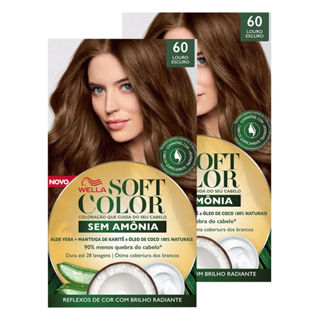 Kit 2 Tintura Soft Color Sem Amônia Louro Escuro 60 Kit em Oferta na Shopee
