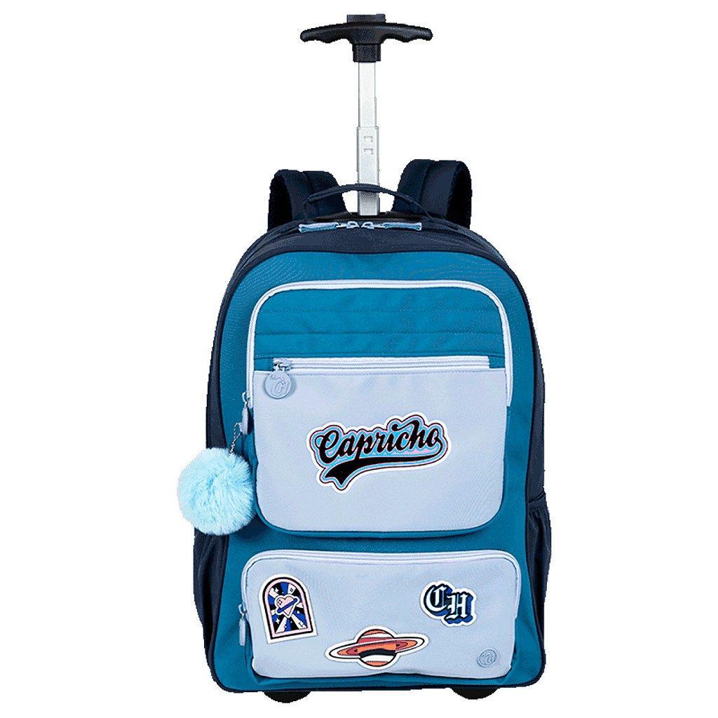 Mochila Sestini com Rodinhas Capricho Class Cosmic Patches