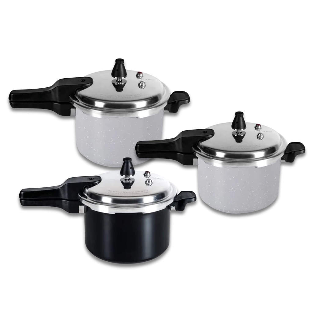 Panela de Pressão com Fundo de Indução Ceramic Life Brinox 5,4L ou 4,2L (Escolha o Modelo)