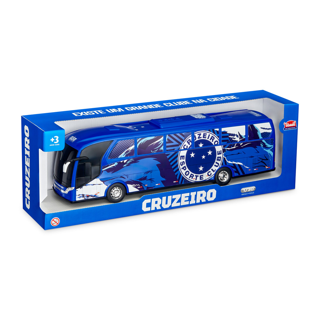 Ônibus Brinquedo Infantil Menino Time Cruzeiro em Oferta na Shopee