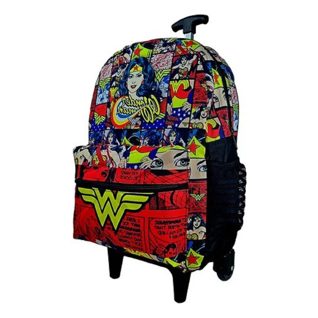 Mochila Mulher Maravilha Bolsa Feminina Escolar Infantil Ful