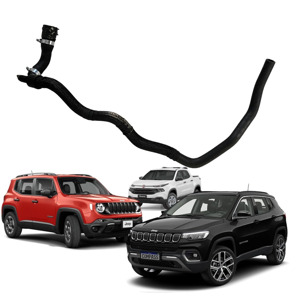 Mangueira Agua Ar Quente Compass Renegade Toro 1.8 16v 2016/+ Mangote Ar Quente Fiat Jeep