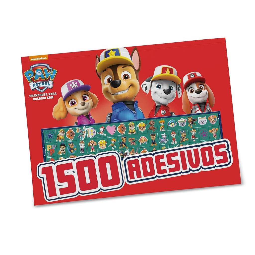 Paw Patrol - Prancheta Para Colorir com 1500 Adesivos autor On Line