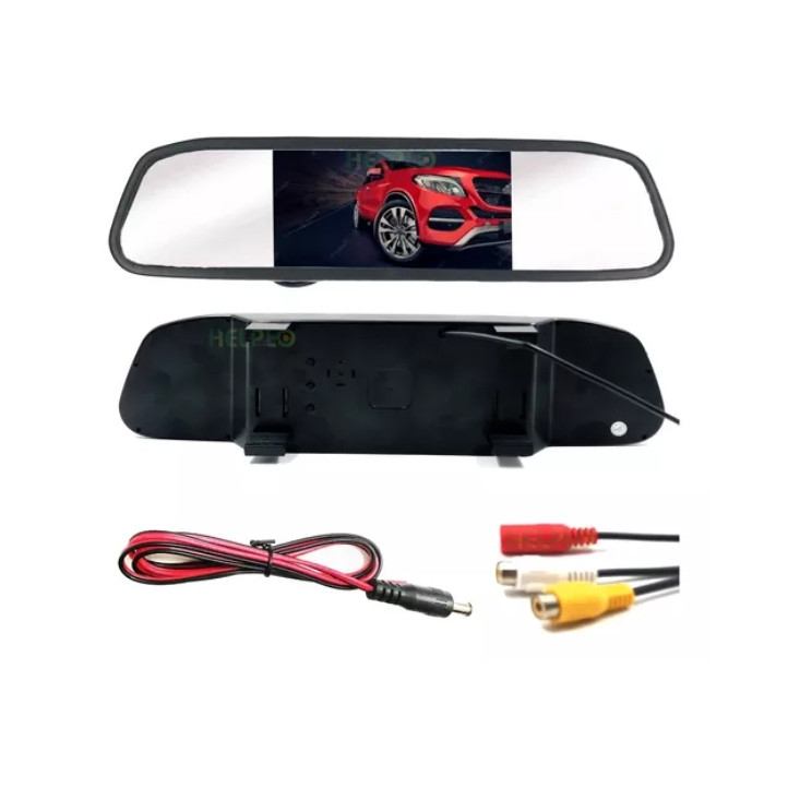 Espelho Retrovisor Monitor Tela Lcd 4.3.