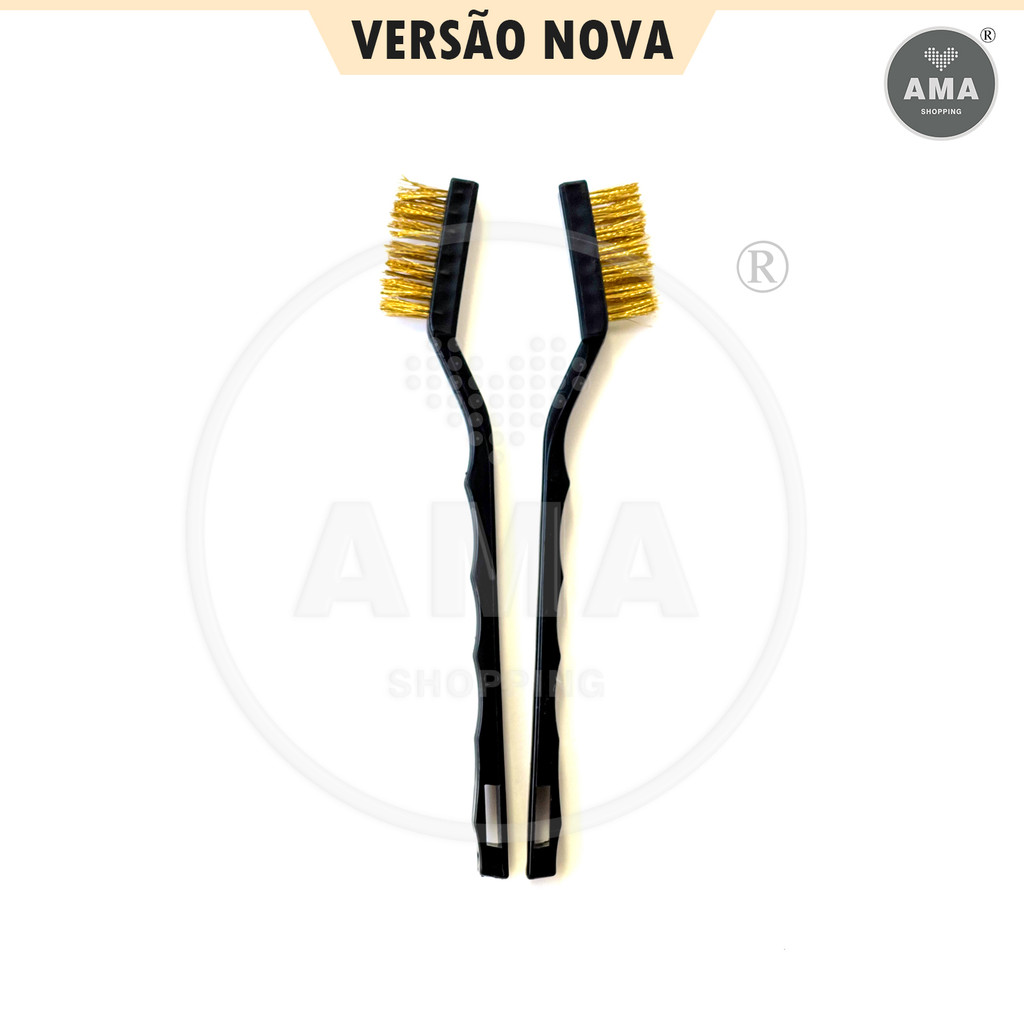 Escova de Latao Metalica Limpeza Placa Eletronica Solda Celular