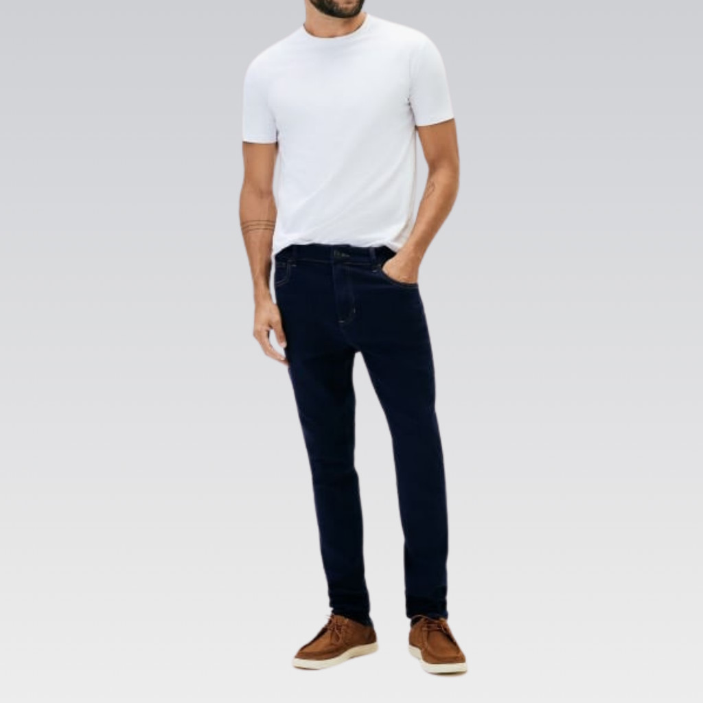 Calça Jeans Masculina Skinny Soft Touch Confortável Hering