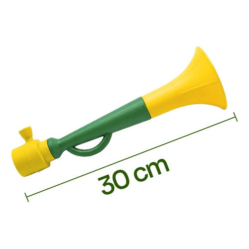 Detalhes do Kit 5 Corneta Buzina Vuvuzela 30cm Copa Do Mundo Brasil