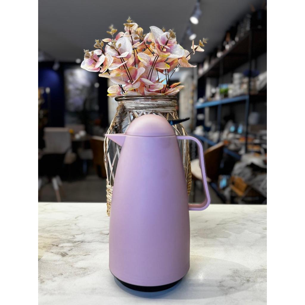 Garrafa térmica em plástico Boker 1L cor rosa