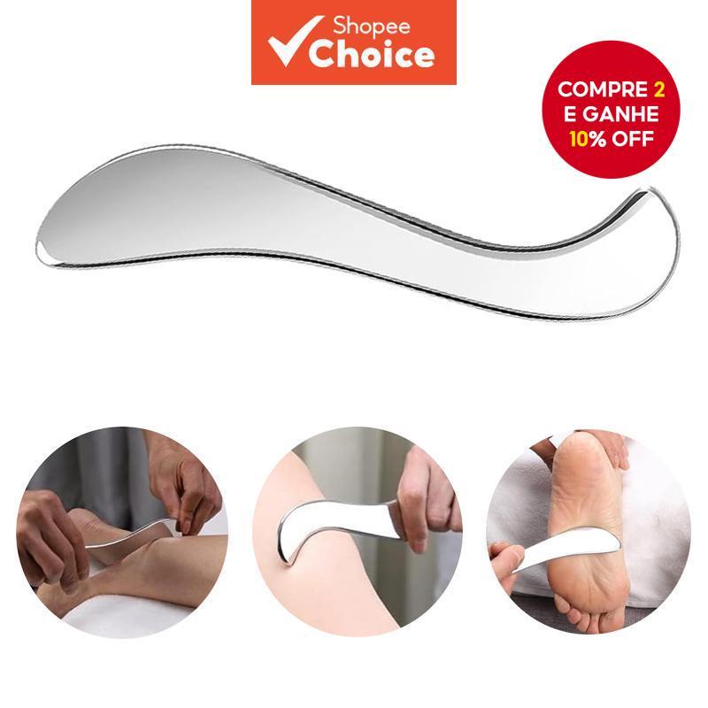 Raspador de Fáscia Muscular em Aço Inoxidável, Ferramentas de Massagem Gua Sha, Ferramenta IASTM, Mobilização de