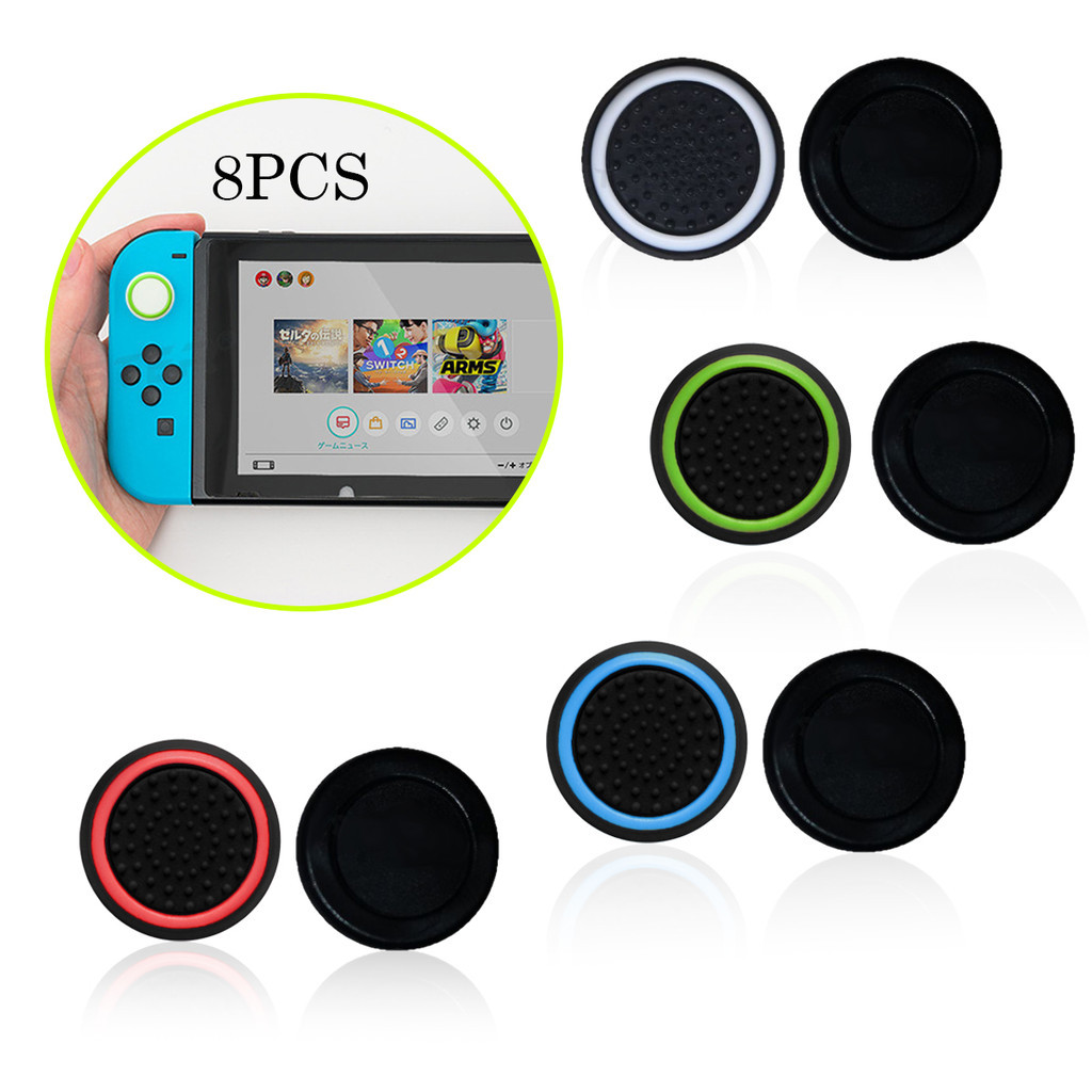 Kit 8 Grip Protetor Analógico Para Ps3 Ps4 Ps5 Xbox