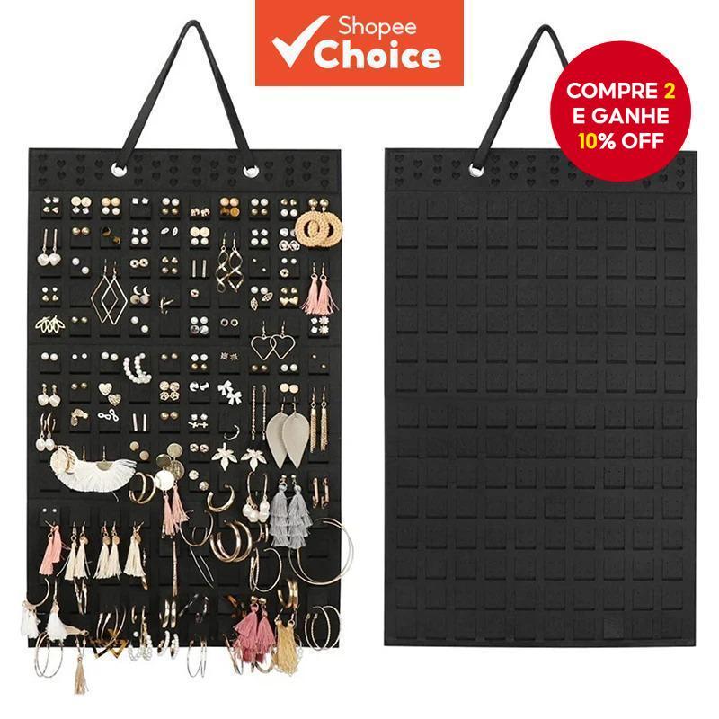 1 Pçs Brincos Pendurado Organizador De Parede Brinco Titular Cabide De Feltro Macio Para Jóias Colar Anéis Display Supor em Oferta na Shopee