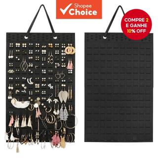 1 Pçs Brincos Pendurado Organizador De Parede Brinco Titular Cabide De Feltro Macio Para Jóias Colar Anéis Display Supor em Oferta na Shopee