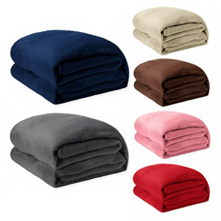 Cobertor Manta Casal Microfibra Soft 2x1,80 Macia Quentinha Antialérgica Dupla Face Toque Aveludado e Suave Varias Cores em Oferta na Shopee