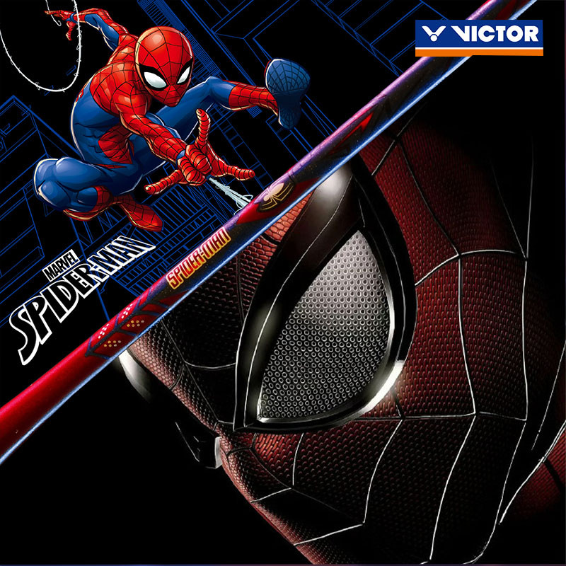 Victor Raquete De Badminton Homem-Aranha Série De Colaboração Clássica De Fibra De Carbono Ultra-Leve Treinamento De Com