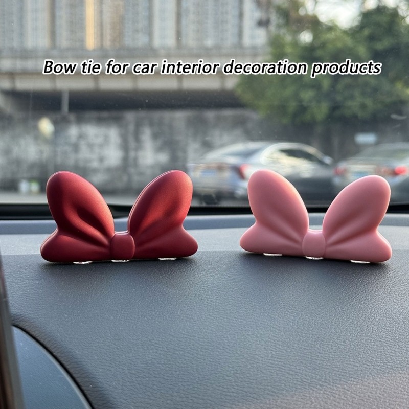 Bmico Painel Montagem Bowknot Ornamento Interior Do Carro Acessório Console Central