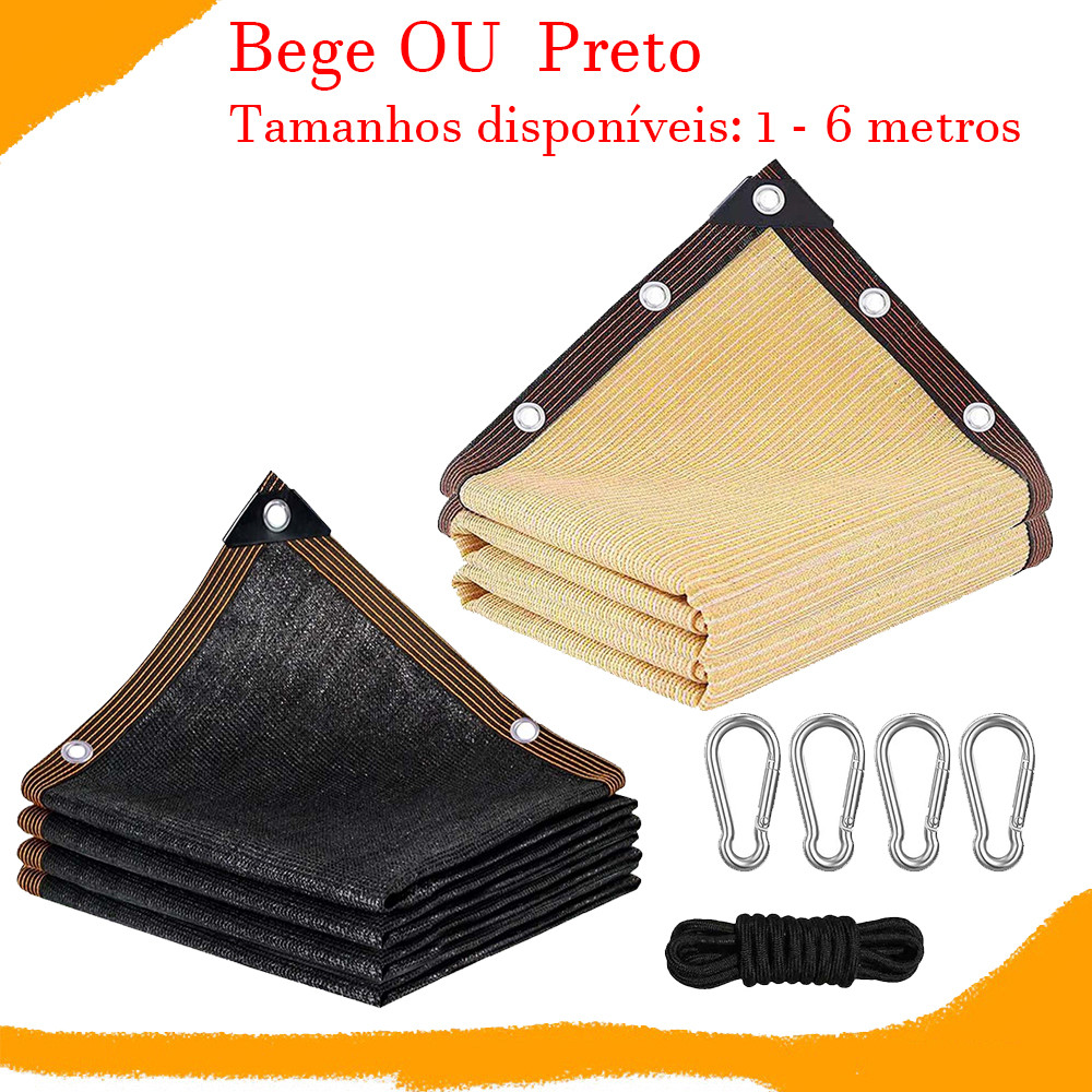 Tela de Sombreamento Com Ilhos, Carro Piscina Garagem Pergolado Area Externa Com Ilhos Protecao Solar UV Resistente