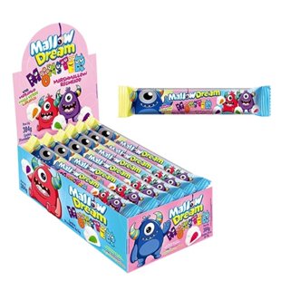 Marshmalow Mallowdream Recheado Monster Sortido 16g - Embalagem com 24 Unidades em Oferta na Shopee