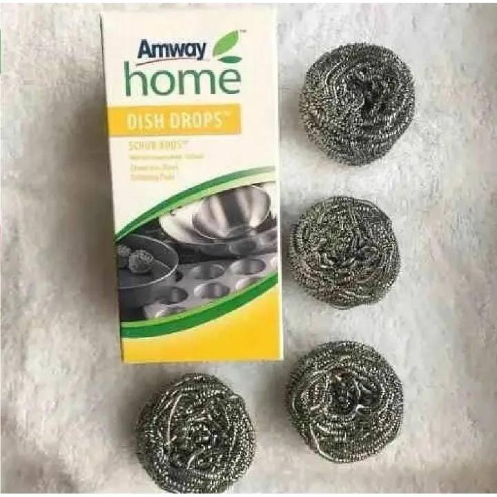 Esponja De Aço Scrub Buds Dish  Amway Drops Cx 4 Unidades.