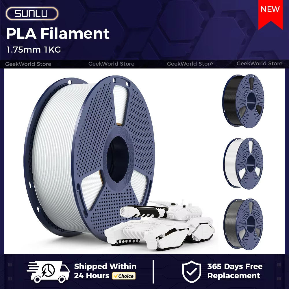 PROTOOL Filamento PETG fosco para impressora 3D SUNLU, 1,75 mm de diâmetro, 1 kg/rolo, consumíveis para impressão 3D