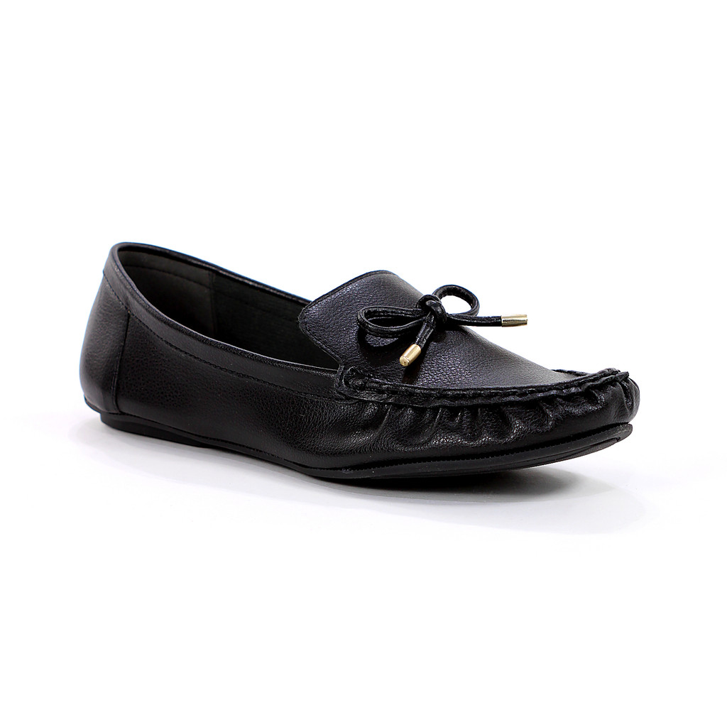 Mocassim Anacapri Detalhe Laço Preto - Feminino